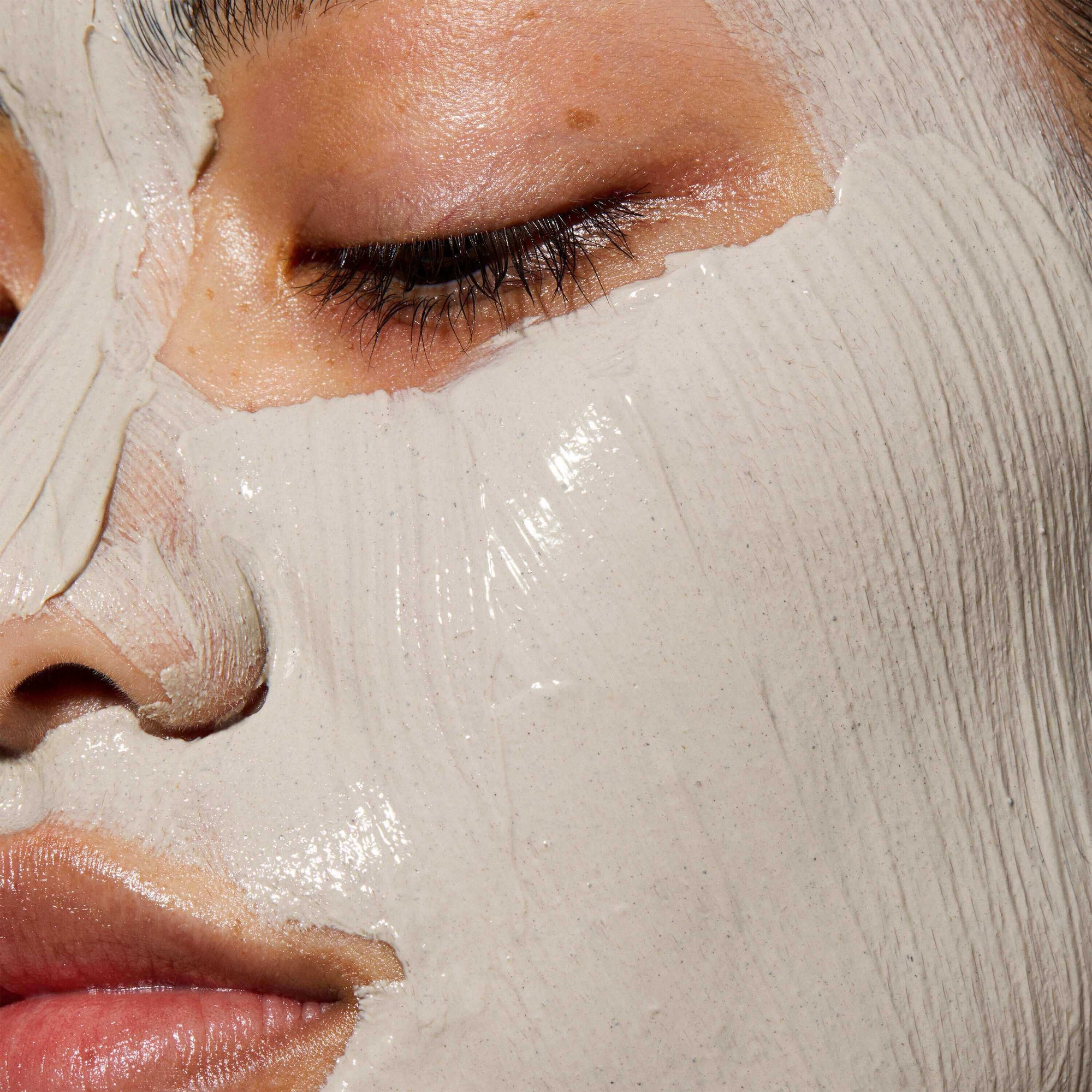 A model with a Deep Cleansing Mask on her face. Enriched by the Hungarian Moor Mud